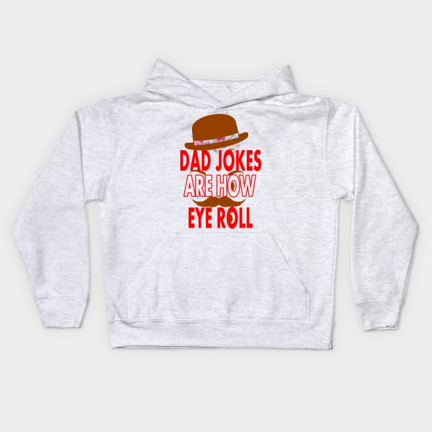 DAD Jokes Kids Hoodie by Creation Cartoon